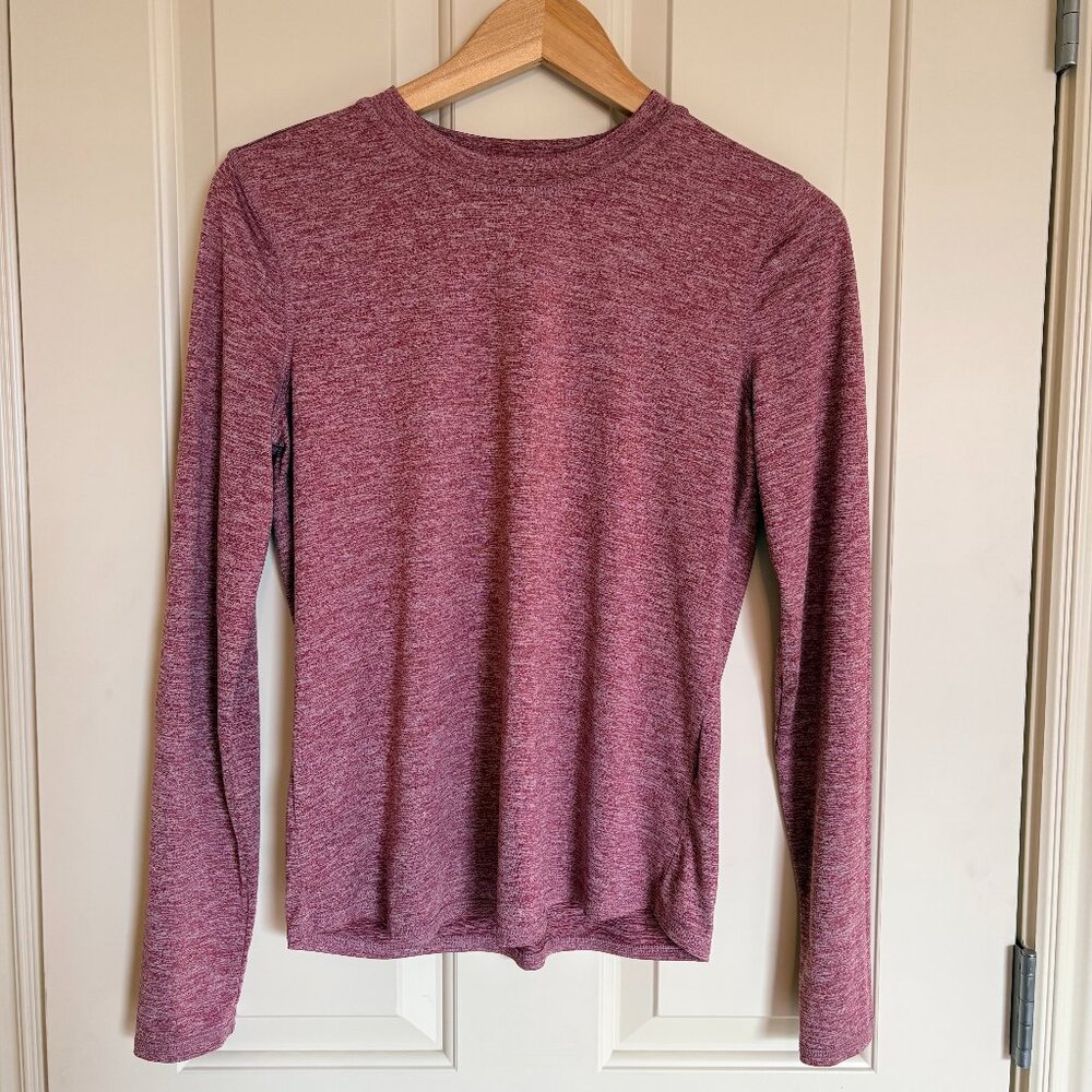 FABLETICS Core Long-Sleeve Underscrub Moonlight Mauve Heather Size S - Picture 3 of 6